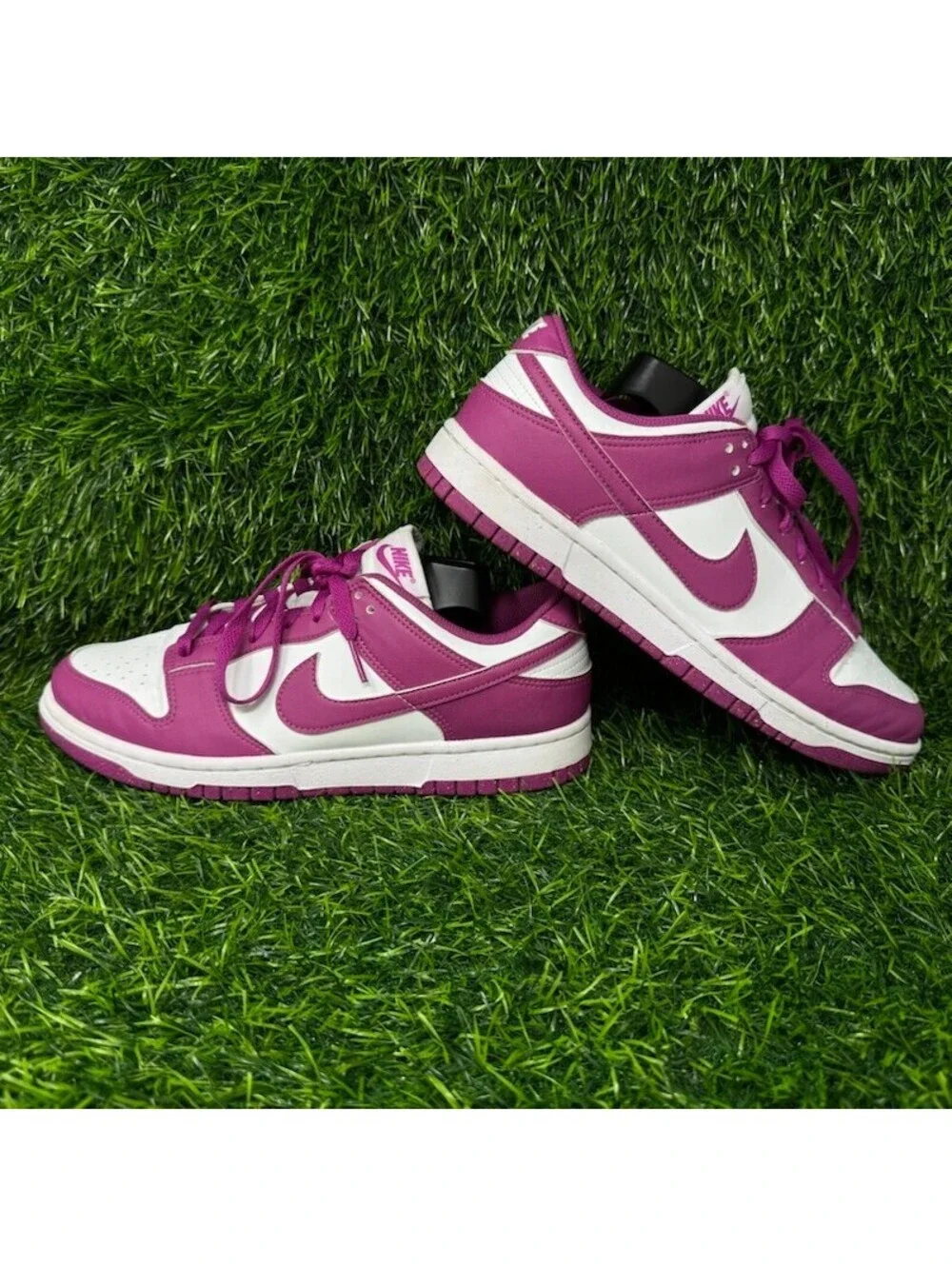 Nike Dunk Low Women Size 10 Active Fuchsia White DD1873-110 Pink Sneakers 2251